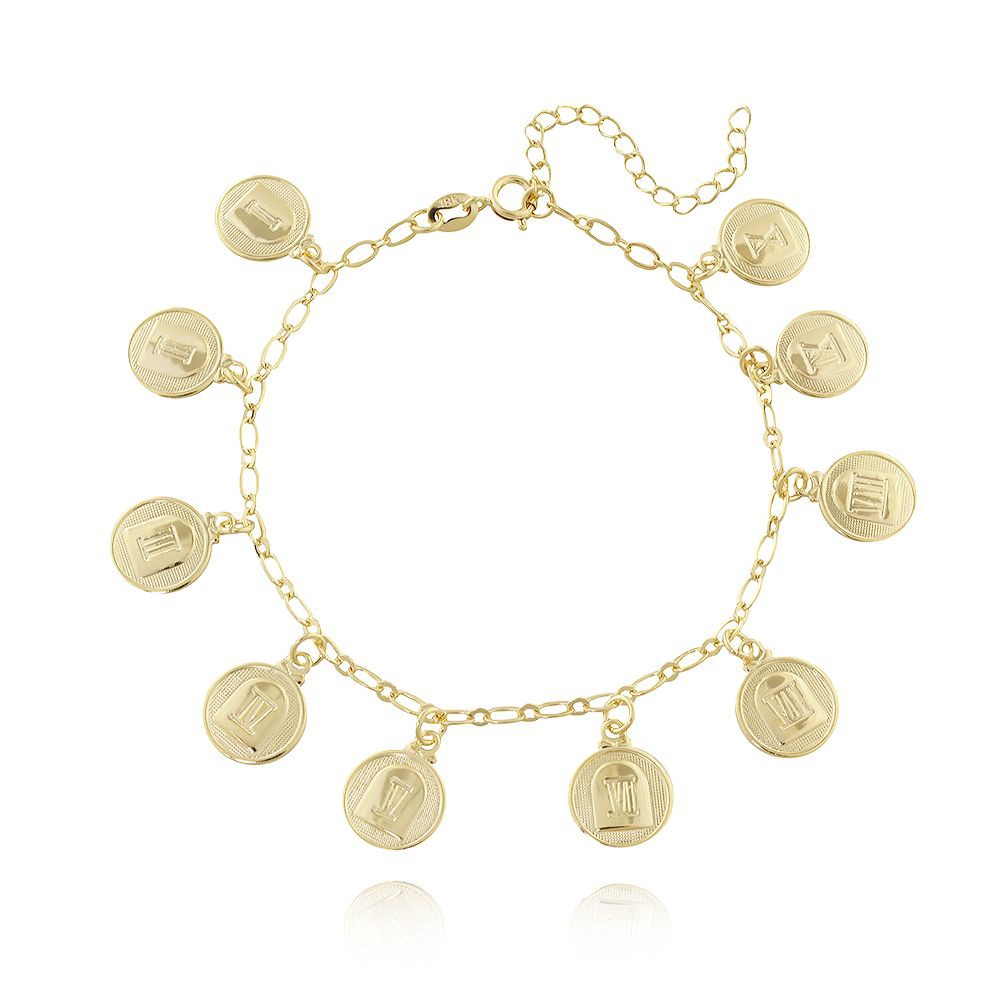 Pulseira Banhada a Ouro 10 Mandamentos