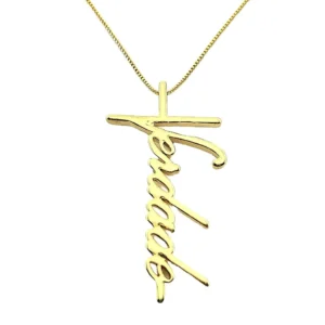Colar Escrito Verdade Banhado a Ouro