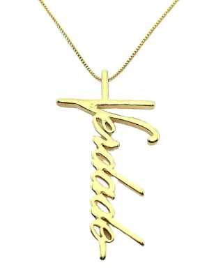 Colar Escrito Verdade Banhado a Ouro
