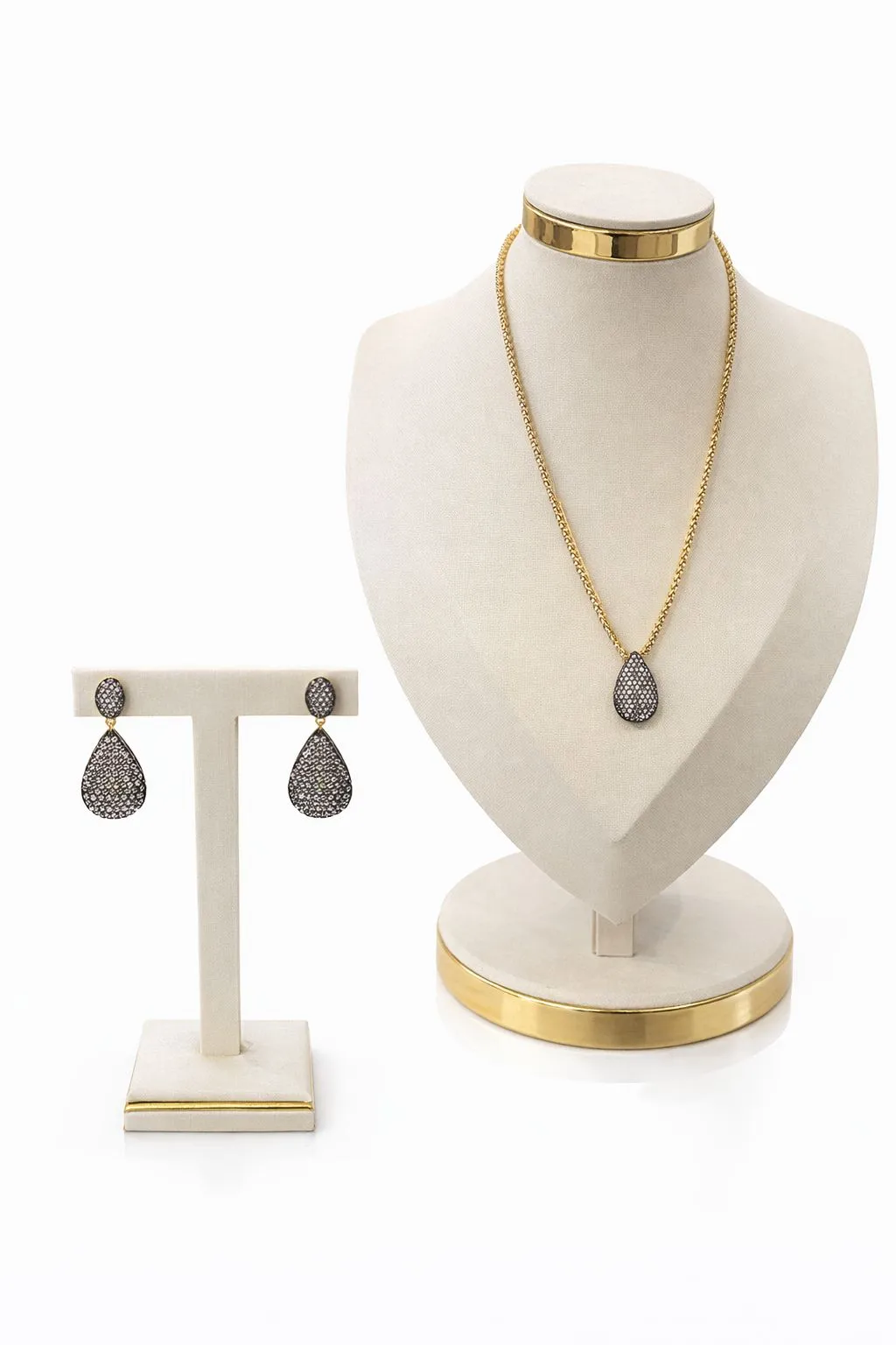 Conjunto Gota Riviera Ametista Imperial Cravejada