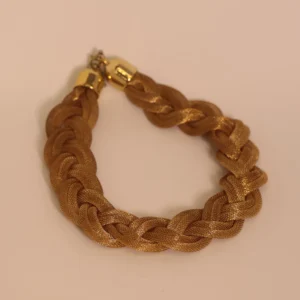 Colar Trançado Dourado Imperial