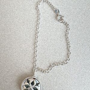 Pulseira Ato Profético 7 Esmeralda Bruta Prata