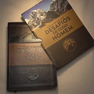 Biblia de Estudo Desafios de Todo Homem Nvt Marrom