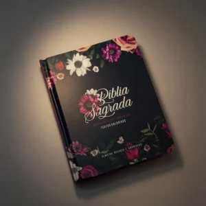 Bíblia Sagrada com Harpa Avivada e Corinhos – Textos Coloridos – ARC – Capa Floral