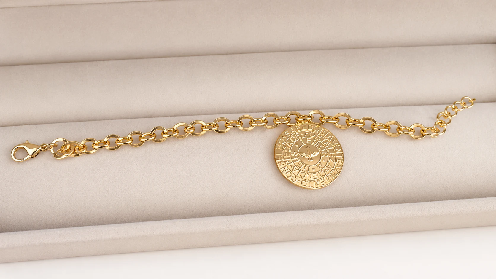 Pulseira Medalha Espirito Santo