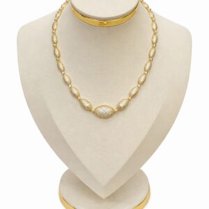 Colar Riviera Oval Cravejado Cristal