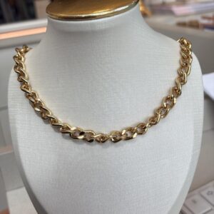 Chocker Corrente 0,7 mm (Rodio E Dourado)