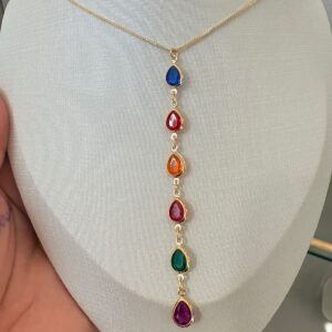 Colar Gotas Colors