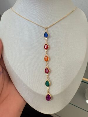 Colar Gotas Colors