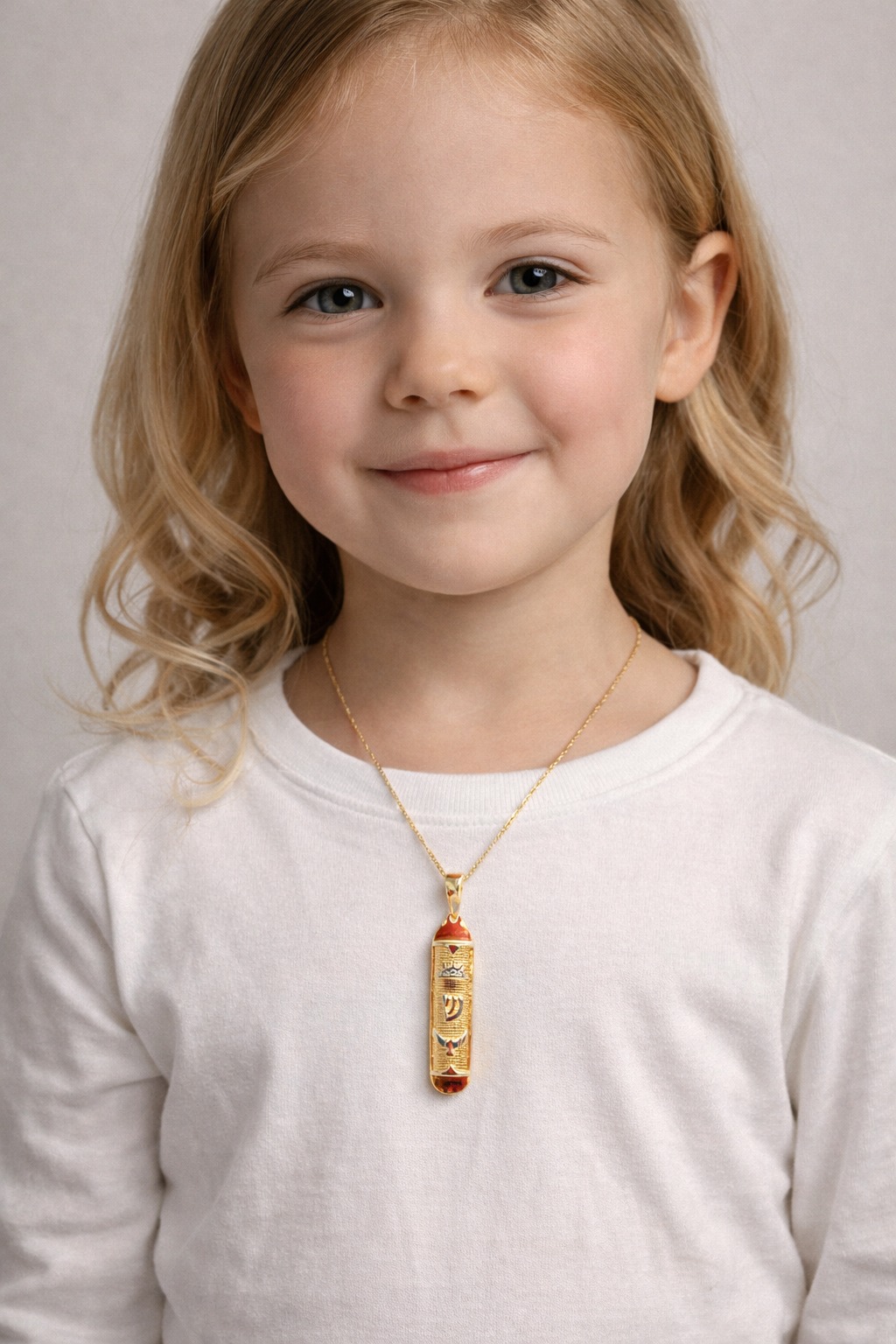 Filhote de Mezuzah Banhado a Ouro