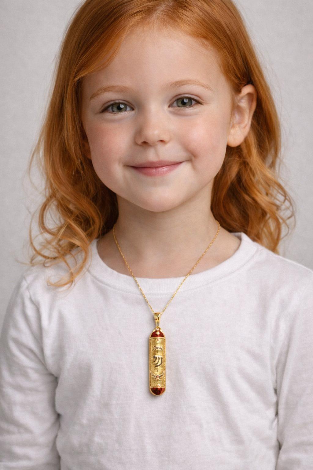 Filhote de Mezuzah Banhado a Ouro - Imagem 3