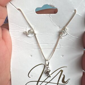 Conjunto Flamingo Prata